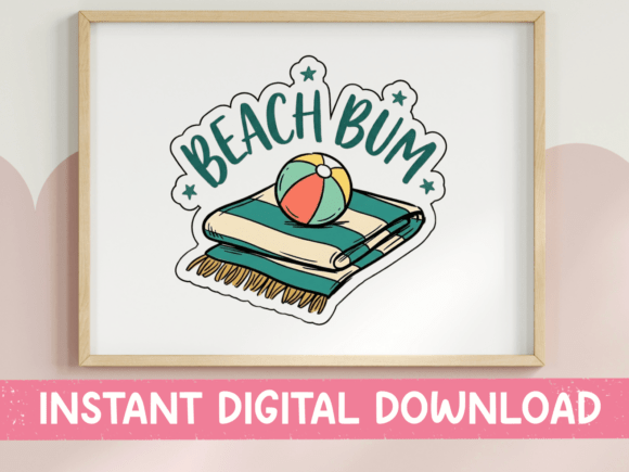 Beach Bum Towel and Ball Sticker: A Designer's Review