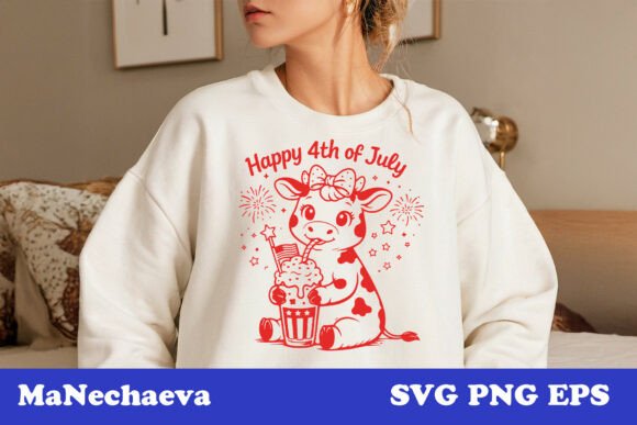 Cute 4th of July Animal Cow SVG: A Designer's Review