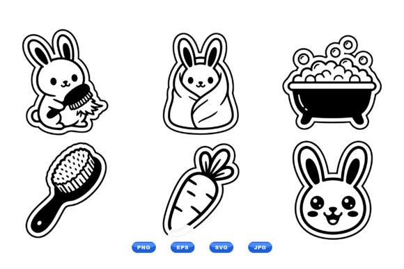 Cute Bunny Sticker Clipart Pack: A Designer's Embroidery Review