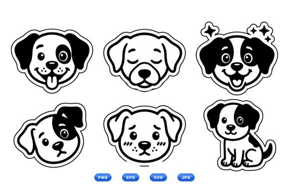 Cute Puppy Sticker Clipart Set: A Designer's Review
