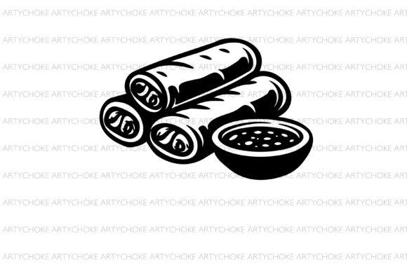 Cute Spring Rolls SVG: A Designer's Review for Embroidery