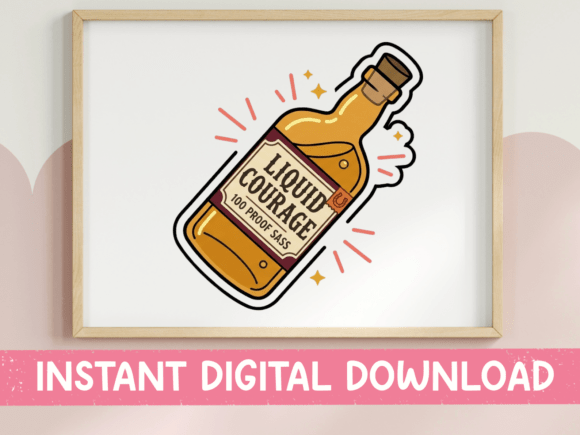 Liquid Courage Bottle SVG: A Designer's Review for Embroidery