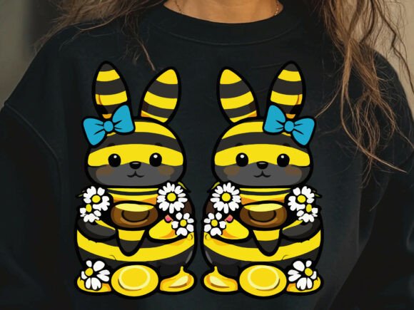 Review: Adorable Easter Bee-bunny PNG & SVG for Embroidery