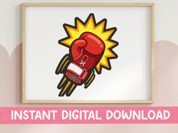 Review: Boxing Glove Sticker Gym Design for Embroidery