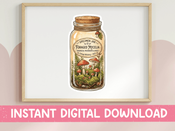 Review: Foraged Mycelia Specimen Jar SVG for Embroidery
