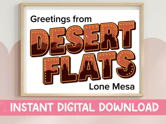Review: Greetings from Desert Flats Postcard SVG for Embroidery