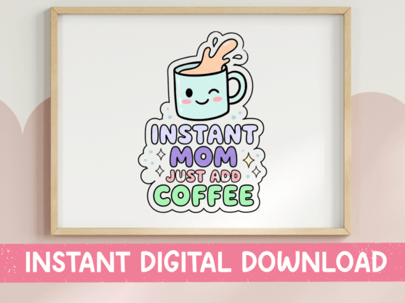 Review: Instant Mom Add Coffee Pastel SVG for Embroidery