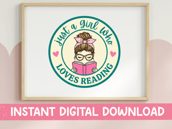 Review: Just a Girl Who Loves Reading Circle SVG for Embroidery