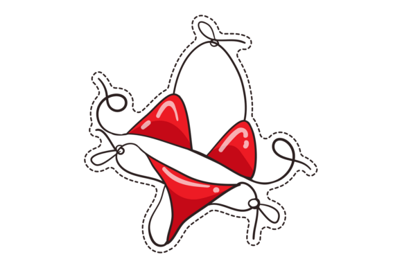 Review: Red Bikini Sticker for Bold Embroidery Projects
