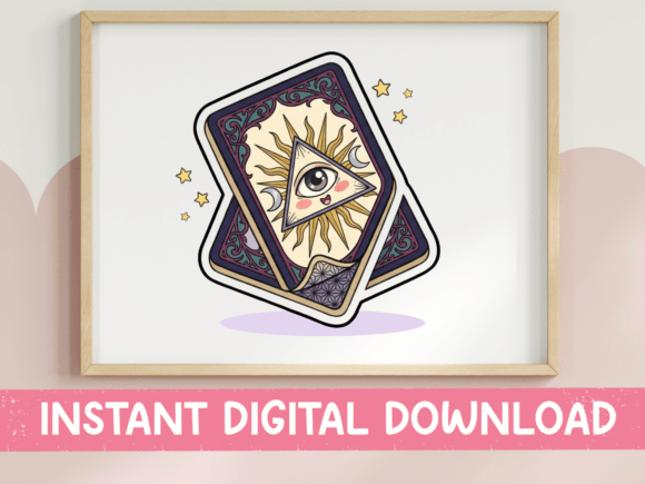 Tarot Card Sun Eye Sticker Design: A Designer's Review