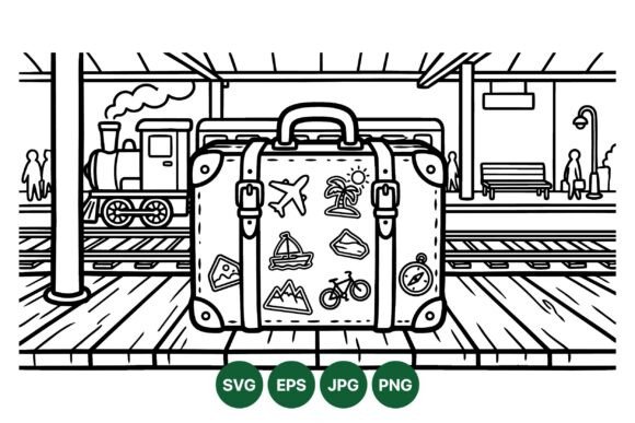 Travel Sticker Suitcase Vector Art: A Designer's Review