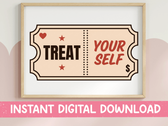 Treat Your Self Retro Ticket SVG: A Designer's Review